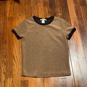 ☀️ 3/$15 EUC Gold Sparkle shirt!